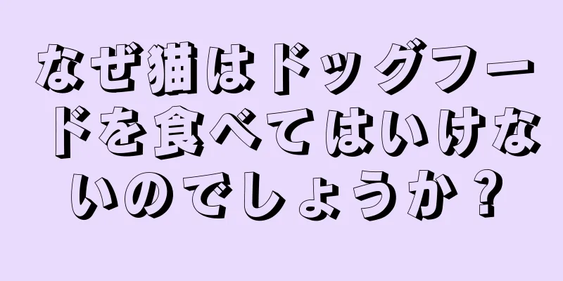 なぜ猫はドッグフードを食べてはいけないのでしょうか？