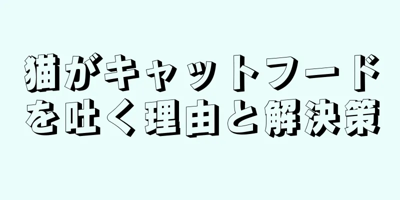 猫がキャットフードを吐く理由と解決策