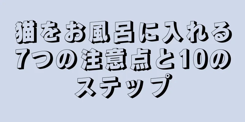 猫をお風呂に入れる7つの注意点と10のステップ