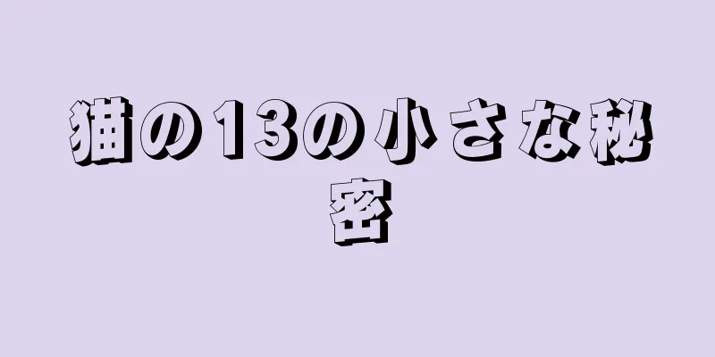 猫の13の小さな秘密