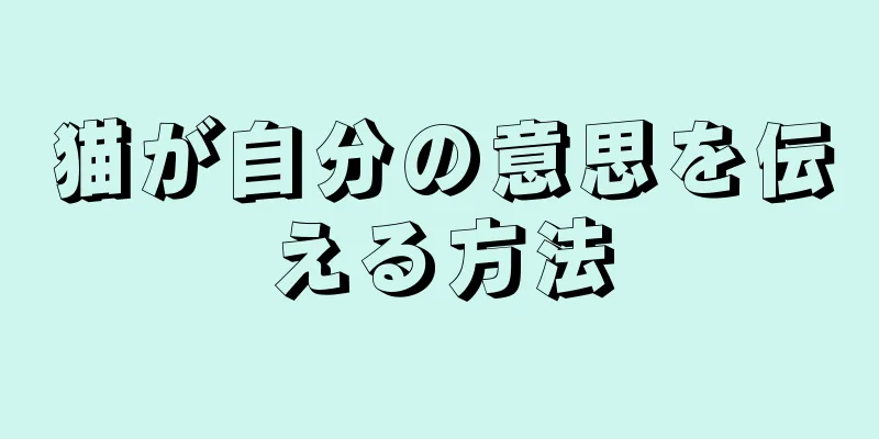 猫が自分の意思を伝える方法