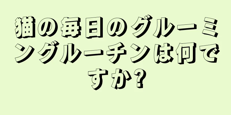 猫の毎日のグルーミングルーチンは何ですか?