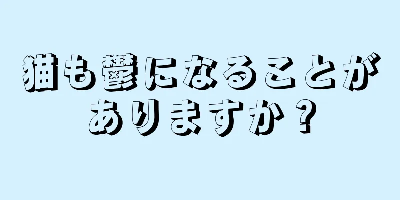 猫も鬱になることがありますか？
