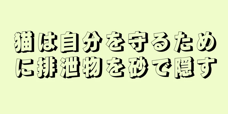 猫は自分を守るために排泄物を砂で隠す