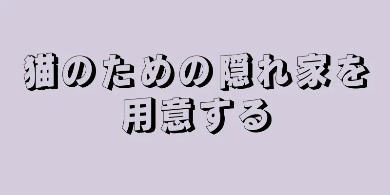 猫のための隠れ家を用意する