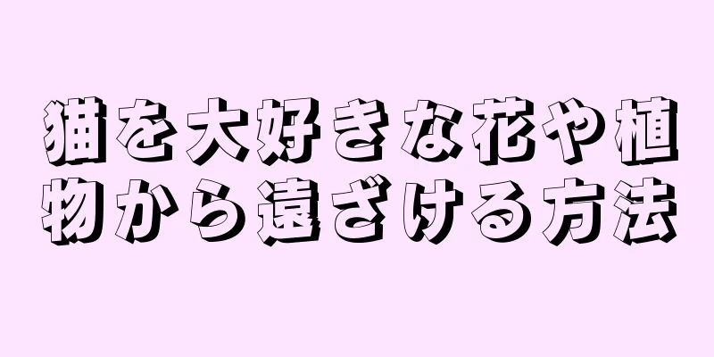 猫を大好きな花や植物から遠ざける方法