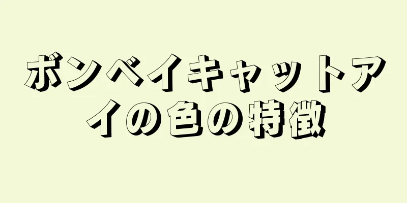 ボンベイキャットアイの色の特徴