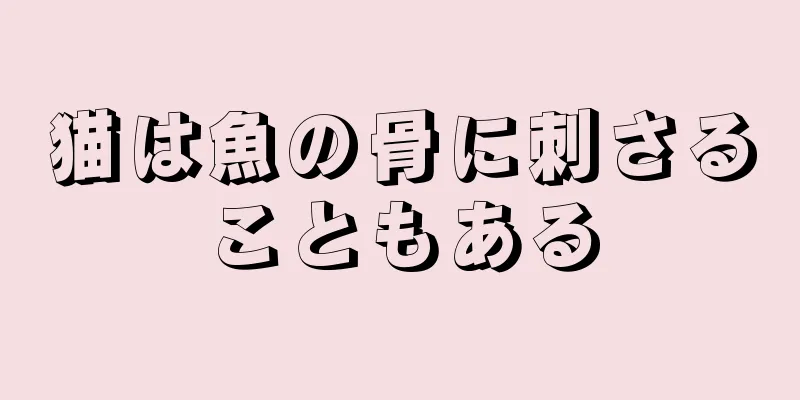 猫は魚の骨に刺さることもある