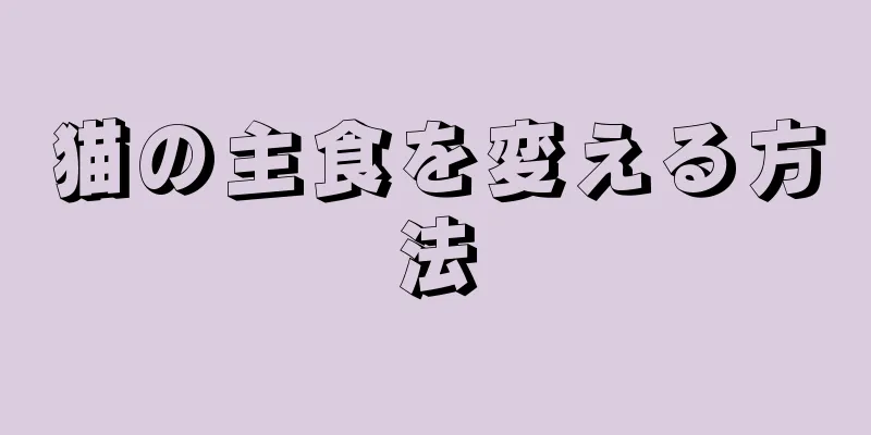 猫の主食を変える方法