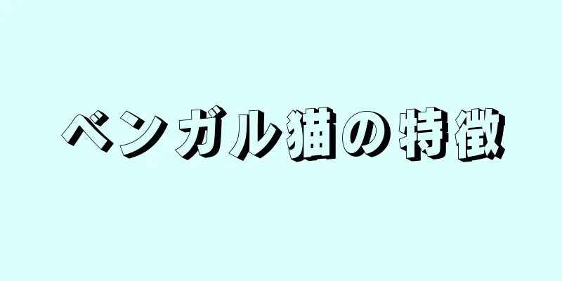 ベンガル猫の特徴