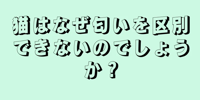 猫はなぜ匂いを区別できないのでしょうか？