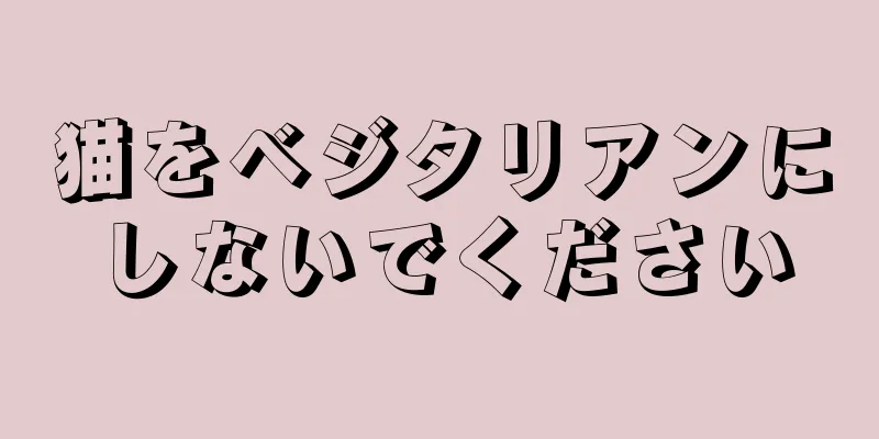 猫をベジタリアンにしないでください
