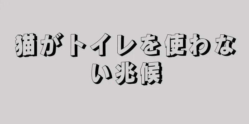 猫がトイレを使わない兆候