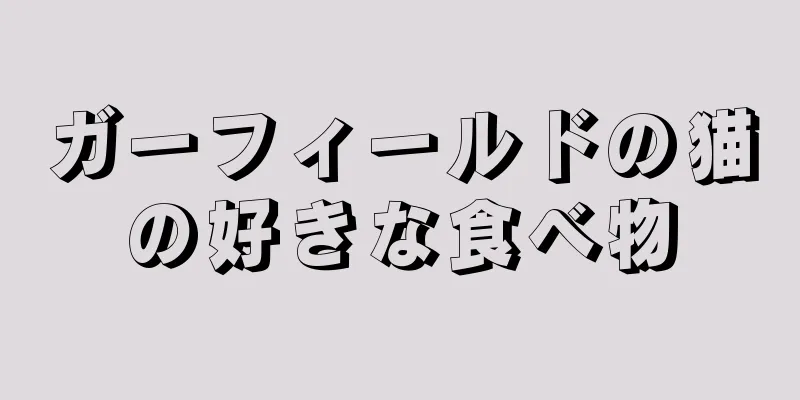 ガーフィールドの猫の好きな食べ物