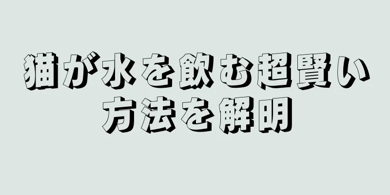 猫が水を飲む超賢い方法を解明
