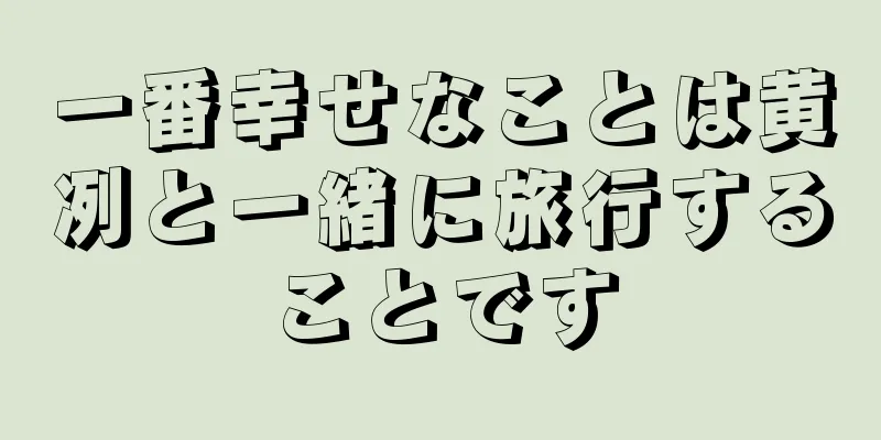 一番幸せなことは黄冽と一緒に旅行することです
