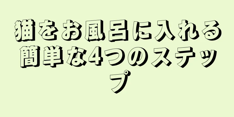 猫をお風呂に入れる簡単な4つのステップ