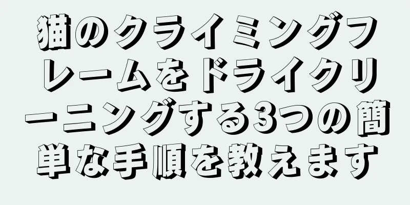 猫のクライミングフレームをドライクリーニングする3つの簡単な手順を教えます