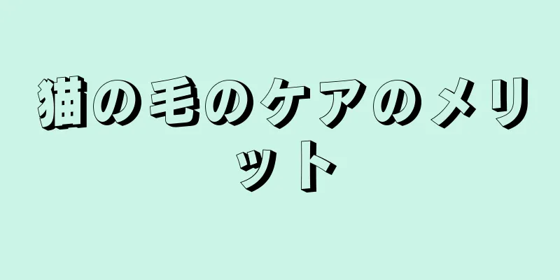 猫の毛のケアのメリット