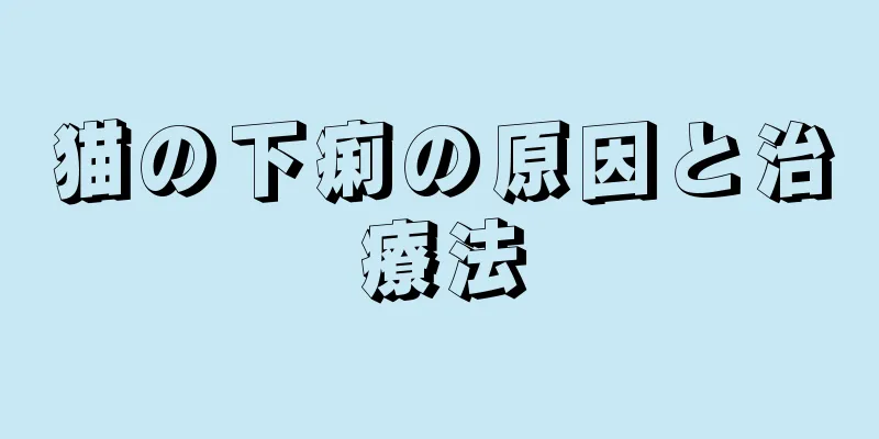 猫の下痢の原因と治療法