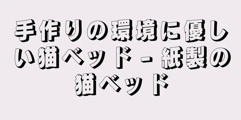手作りの環境に優しい猫ベッド - 紙製の猫ベッド