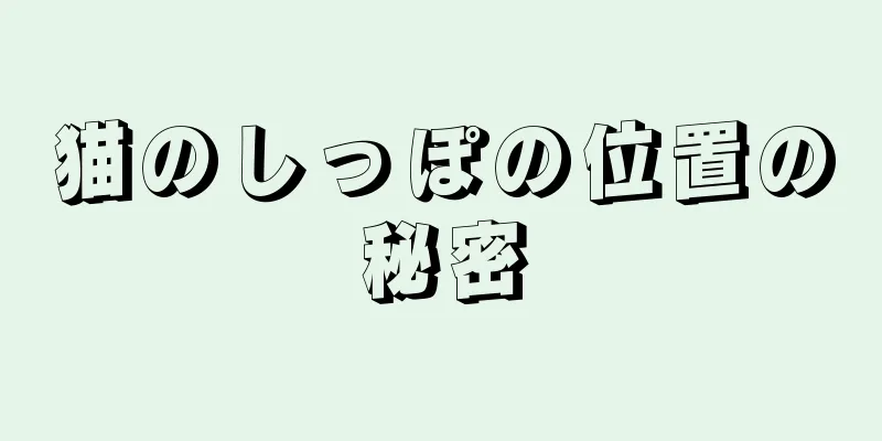 猫のしっぽの位置の秘密