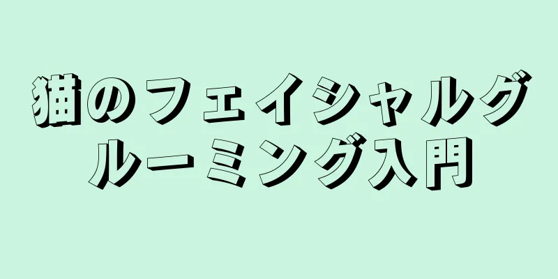 猫のフェイシャルグルーミング入門