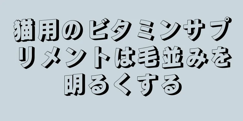 猫用のビタミンサプリメントは毛並みを明るくする