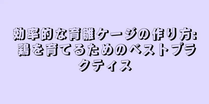 効率的な育雛ケージの作り方: 鶏を育てるためのベストプラクティス