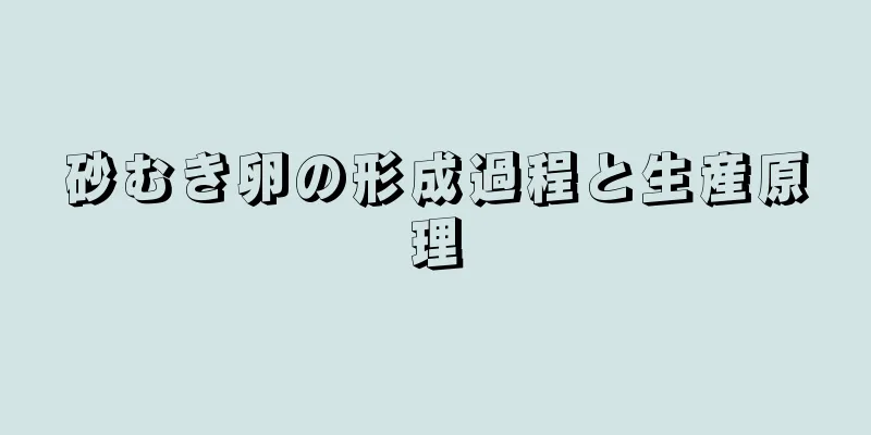 砂むき卵の形成過程と生産原理