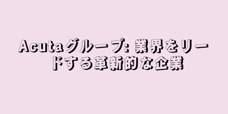 Acutaグループ: 業界をリードする革新的な企業