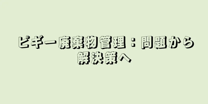 ピギー廃棄物管理：問題から解決策へ