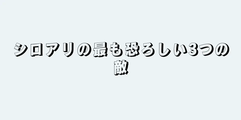 シロアリの最も恐ろしい3つの敵