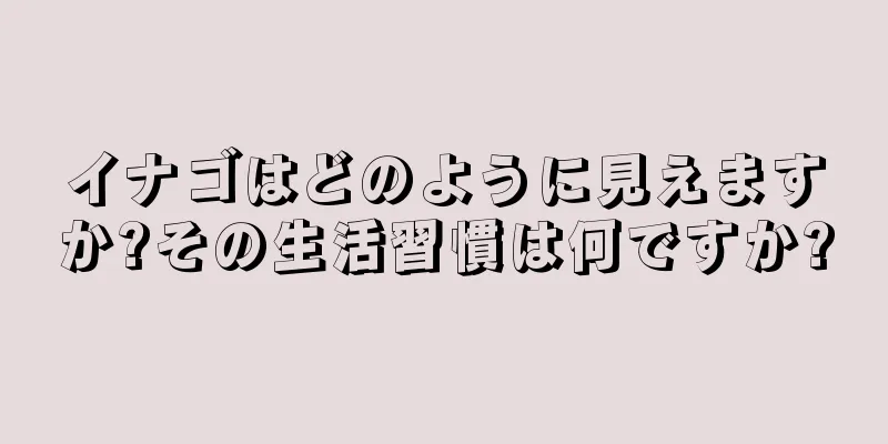 イナゴはどのように見えますか?その生活習慣は何ですか?