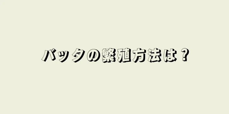 バッタの繁殖方法は？