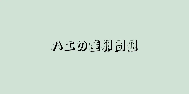 ハエの産卵問題