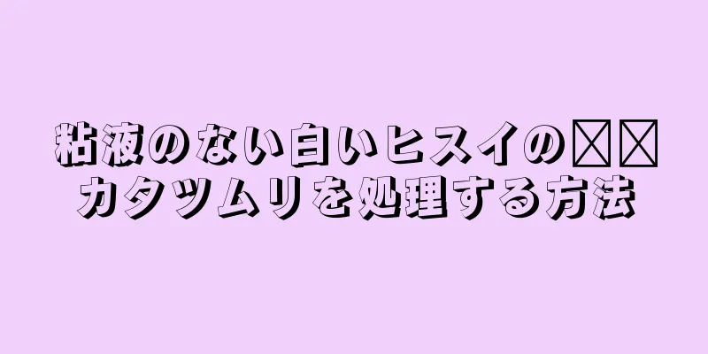 粘液のない白いヒスイの​​カタツムリを処理する方法
