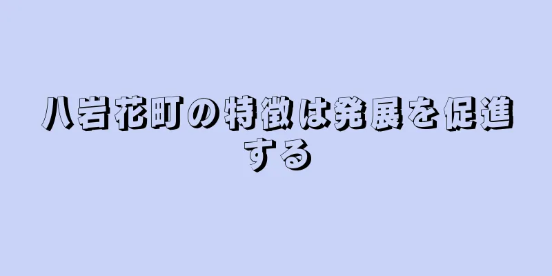 八岩花町の特徴は発展を促進する