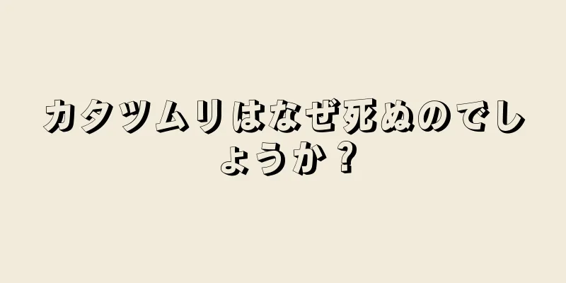 カタツムリはなぜ死ぬのでしょうか？