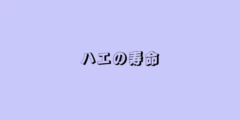ハエの寿命