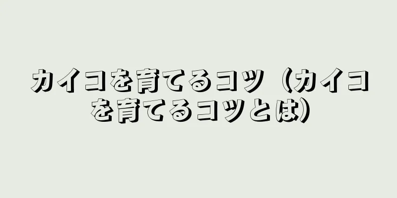 カイコを育てるコツ（カイコを育てるコツとは）