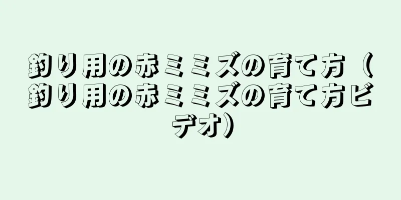 釣り用の赤ミミズの育て方（釣り用の赤ミミズの育て方ビデオ）