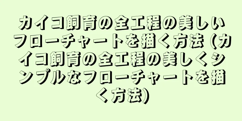 カイコ飼育の全工程の美しいフローチャートを描く方法 (カイコ飼育の全工程の美しくシンプルなフローチャートを描く方法)