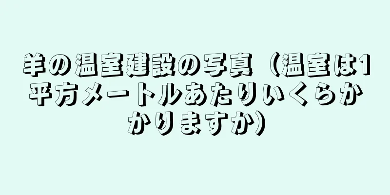 羊の温室建設の写真（温室は1平方メートルあたりいくらかかりますか）