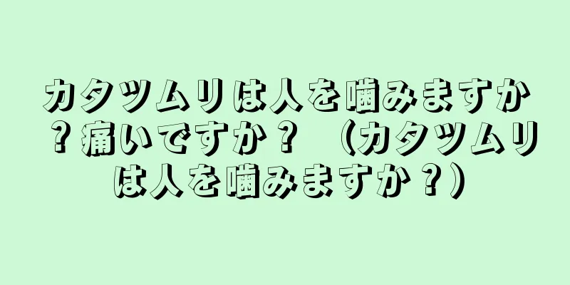 カタツムリは人を噛みますか？痛いですか？ （カタツムリは人を噛みますか？）