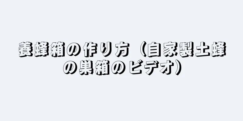 養蜂箱の作り方（自家製土蜂の巣箱のビデオ）