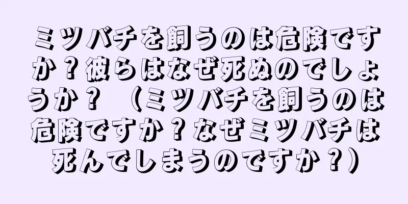 ミツバチを飼うのは危険ですか？彼らはなぜ死ぬのでしょうか？ （ミツバチを飼うのは危険ですか？なぜミツバチは死んでしまうのですか？）