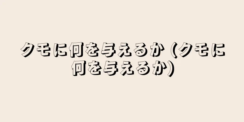 クモに何を与えるか (クモに何を与えるか)