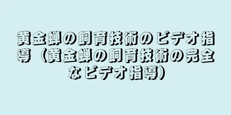 黄金蝉の飼育技術のビデオ指導（黄金蝉の飼育技術の完全なビデオ指導）
