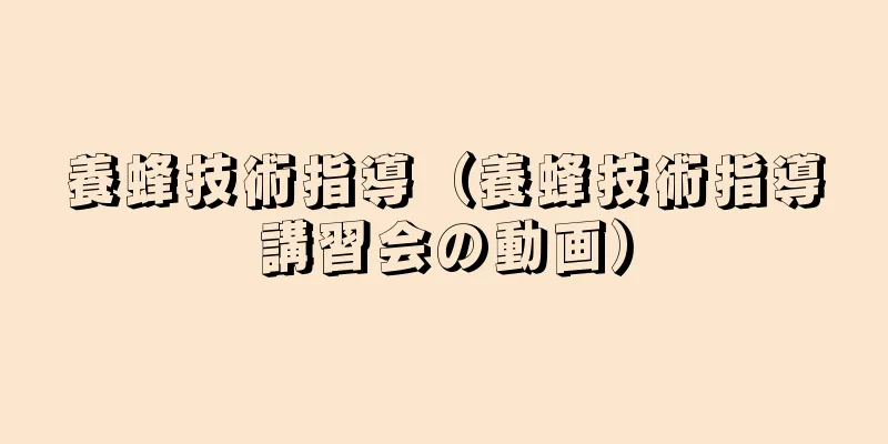 養蜂技術指導（養蜂技術指導講習会の動画）